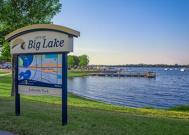 Big Lake, Sherburne County skyline