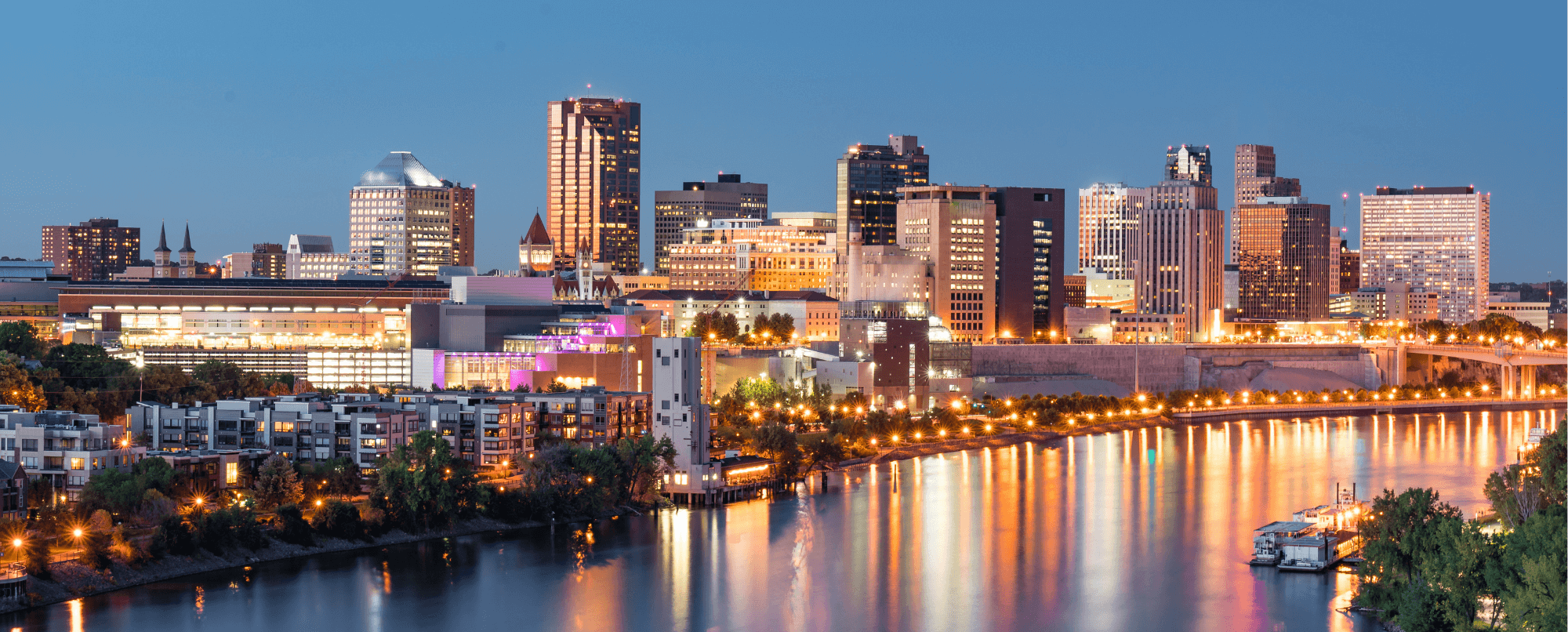 St. Paul Minnesota Mississippi River view