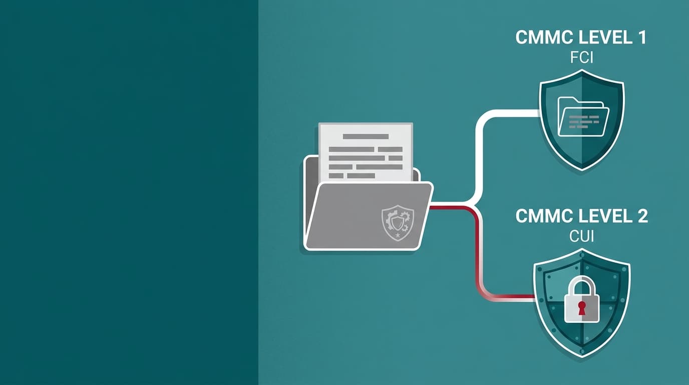 CMMC Level 1 vs Level 2: How a DoD Contractor Knows Which Applies